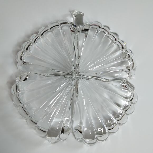 Princess House Apple shaped crystal candy dish 8.5" diameter - Picture 2 of 4